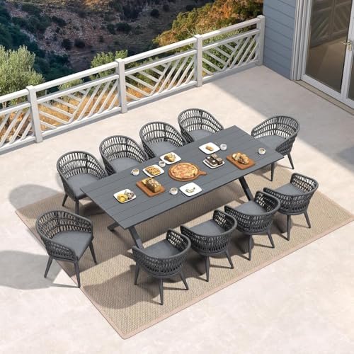 11 Piece Outdoor Dining Set: Stylish Comfort for Your Backyard Gatherings 1 11 Piece Outdoor Dining Set
