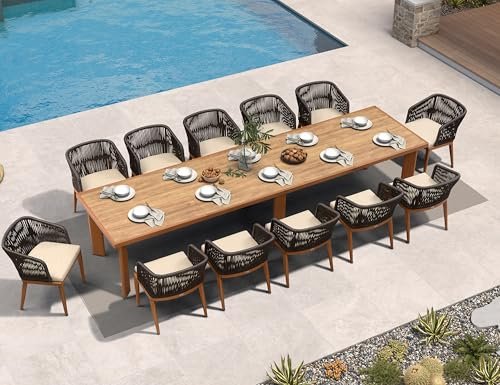 13 Piece Outdoor Dining Set: Stylish, Durable Patio Furniture for Entertaining 13 13 piece outdoor dining set