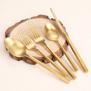 18 10 gold flatware