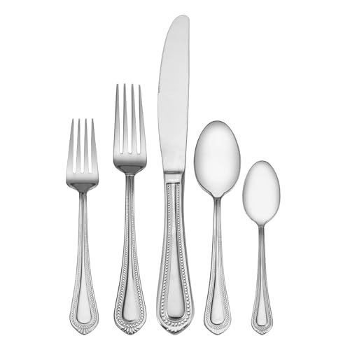 18 10 Stainless Steel Flatware Service for 12: Durable, Elegant Cutlery Set 11 18 10 stainless steel flatware service for 12