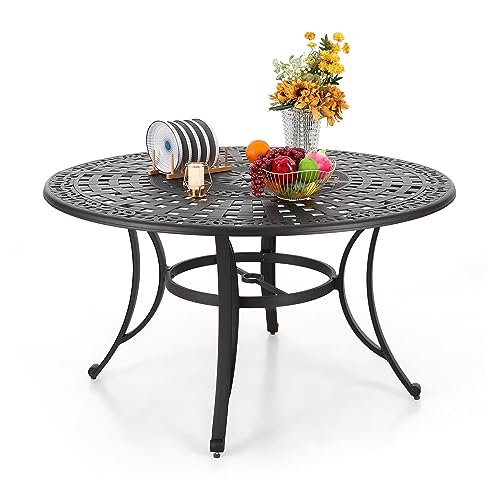 54 Round Outdoor Dining Table: Perfect Patio Setup for 6 Guests 1 54 round outdoor dining table