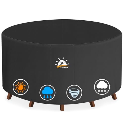 84 Inch Round Outdoor Dining Table: Durable Covers and Stylish Patio Sets 9 84 inch round outdoor dining table 1