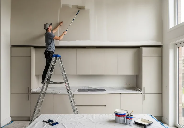 How to Paint High Walls above Kitchen Cabinets: Expert Tips Made Easy 1 How to paint high walls above kitchen cabinets