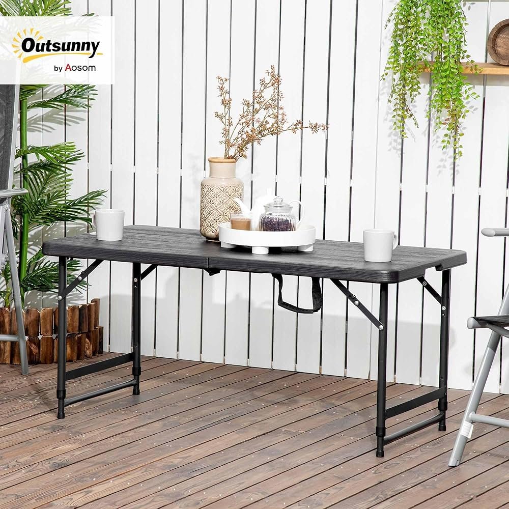 adjustable height outdoor dining table