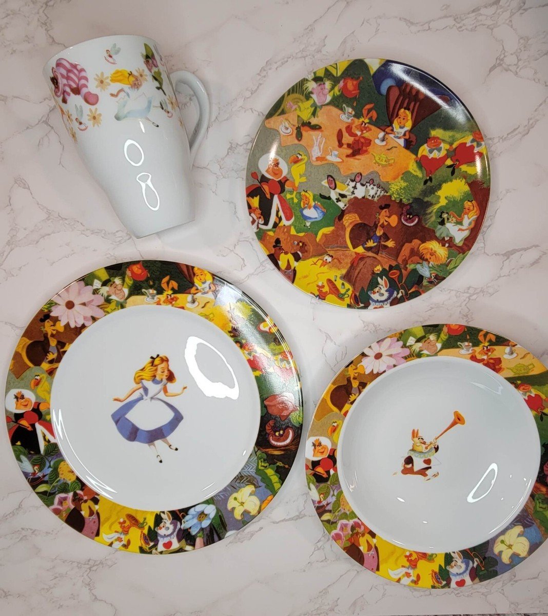 alice in wonderland dinnerware set