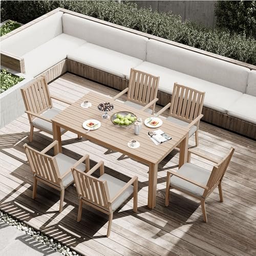 Aluminum 7 Piece Outdoor Dining Set: Stylish Comfort for Your Patio 7 aluminum 7 piece outdoor dining set