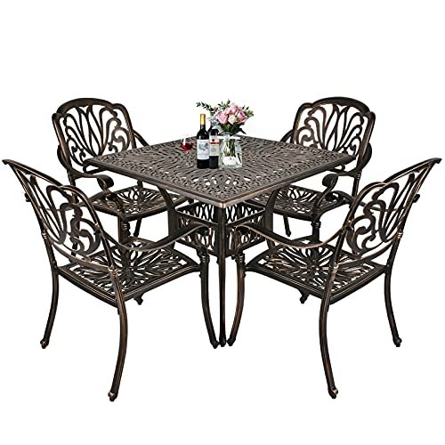 Aluminum Outdoor Dining Set for 4: Stylish, Durable Patio Furniture Ideas 15 aluminum outdoor dining set for 4