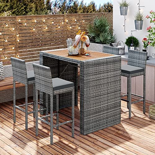 Bar Height Outdoor Patio Dining Sets: Stylish Comfort for Every Backyard 3 bar height outdoor patio dining sets