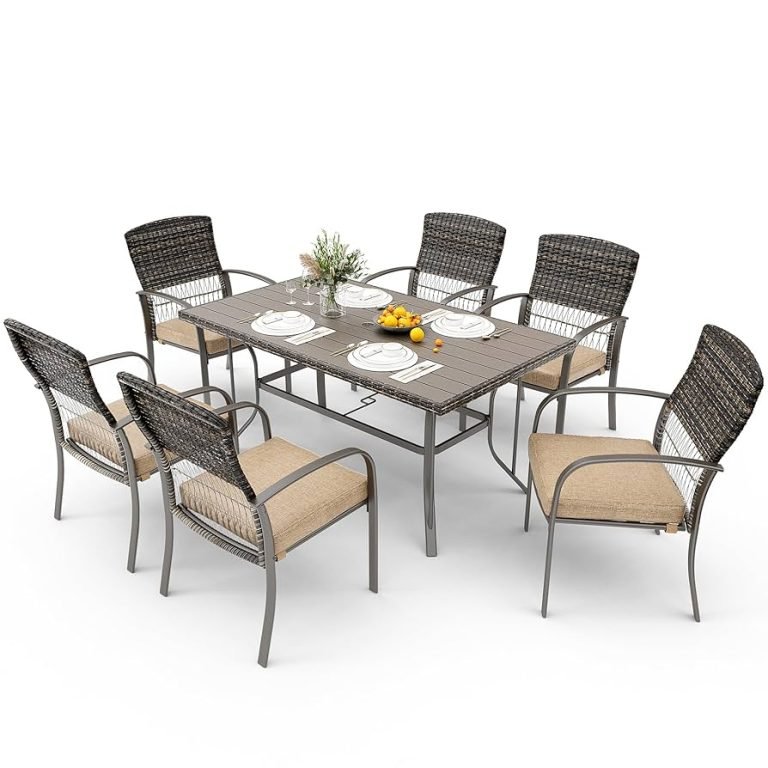 Beige Outdoor Dining Table: Stylish Comfort for Your Patio 5 beige outdoor dining table