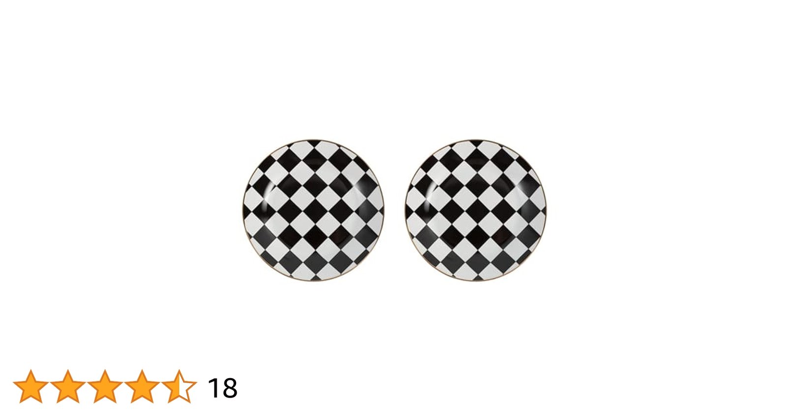 black and white checkered dinnerware