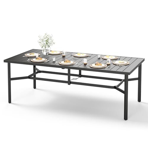 Black Outdoor Dining Table for 8: Stylish and Durable Patio Dining Solutions 17 black outdoor dining table for 8
