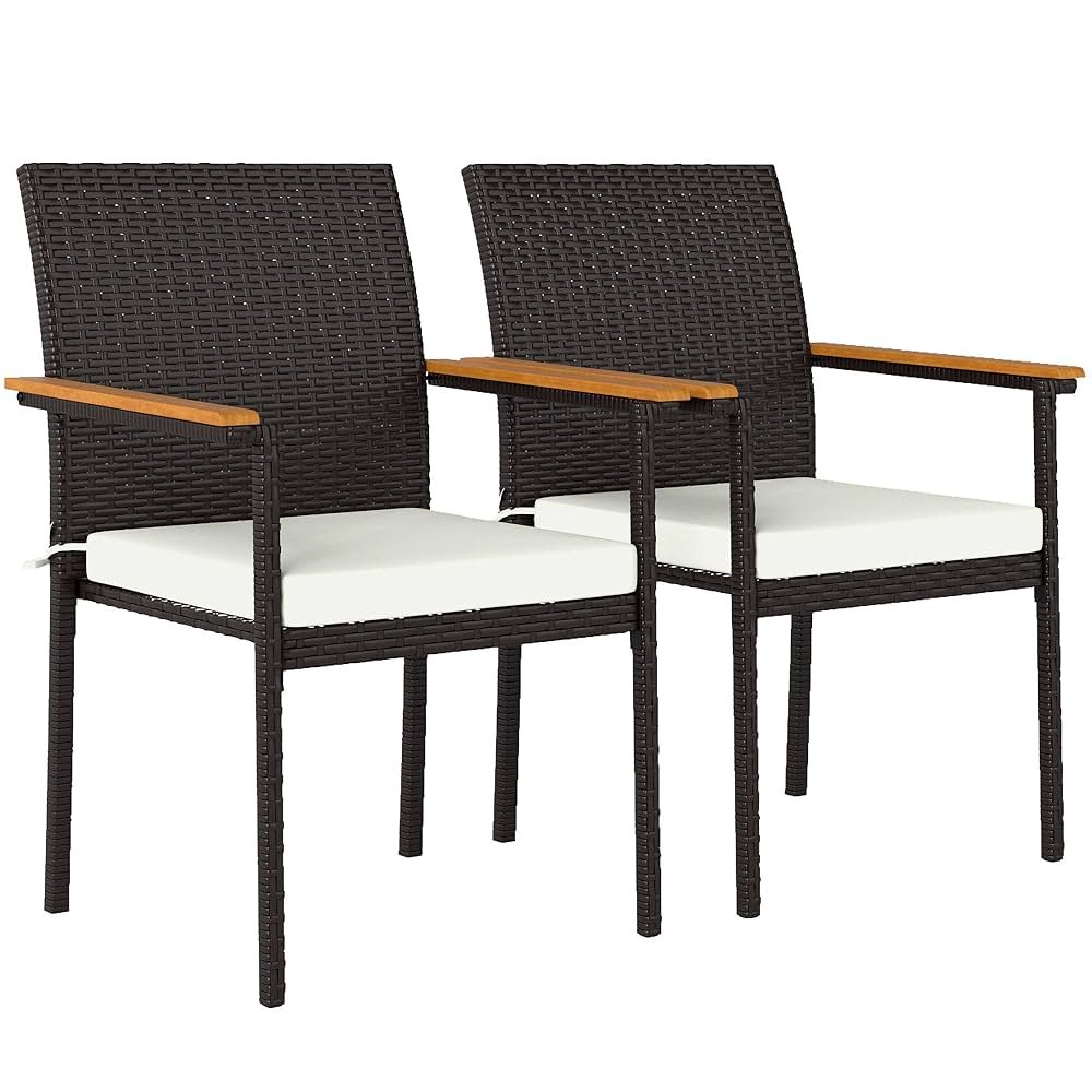 black rattan outdoor dining chairs 1