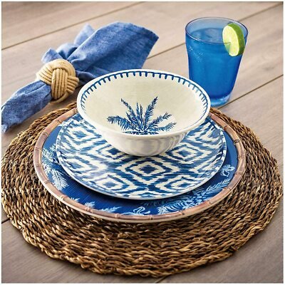 Blue And White Melamine Dinnerware: Stylish Dining Elegance 1 blue and white melamine dinnerware