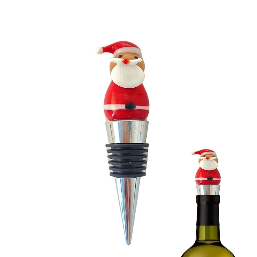 christmas wine bottle stoppers