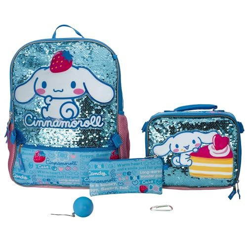 Cinnamoroll Backpack With Lunch Box: Cute, Practical School Bag Set 1 cinnamoroll backpack with lunch