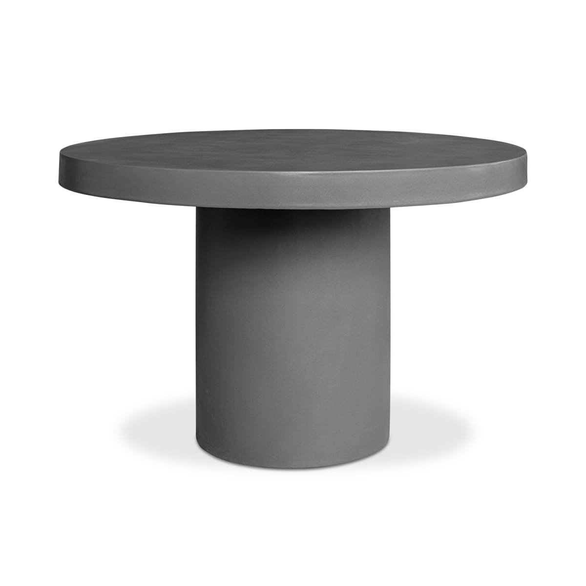 concrete indoor outdoor pedestal round dining table 1