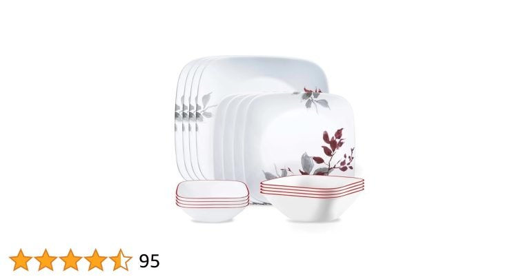 Corelle Kyoto Leaves 16-Piece Dinnerware Set: Elegant Dining 17 corelle kyoto leaves 16 piece dinnerware set
