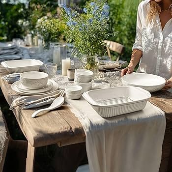 Dinnerware Sets With White Pattern: Elegance for Every Meal 15 dinnerware sets with white pattern
