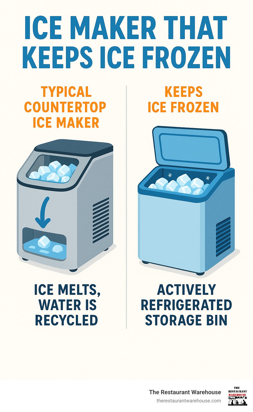 do ice makers keep ice frozen