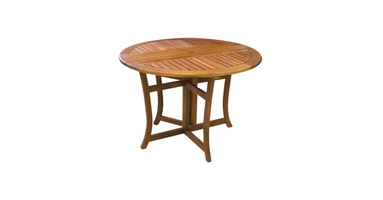 Eilaf Eucalyptus Round Folding Outdoor Dining Table 43 Inches: Stylish & Durable 3 eilaf eucalyptus round folding outdoor dining table 43 inches
