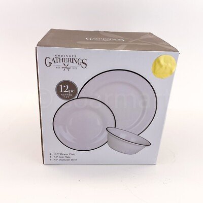Godinger Gatherings 12 Piece Dinnerware Set: Elegant Dining 15 godinger gatherings 12 piece dinnerware set