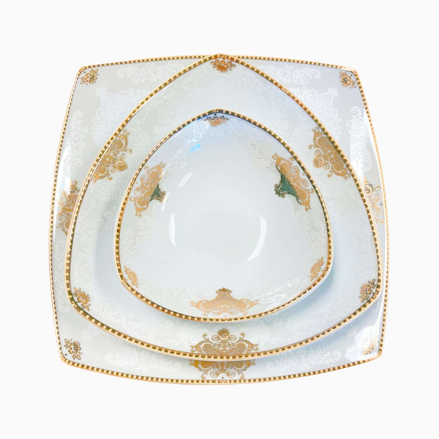 gold dinnerware set for 12