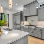 grey kitchen cabinets what colour walls