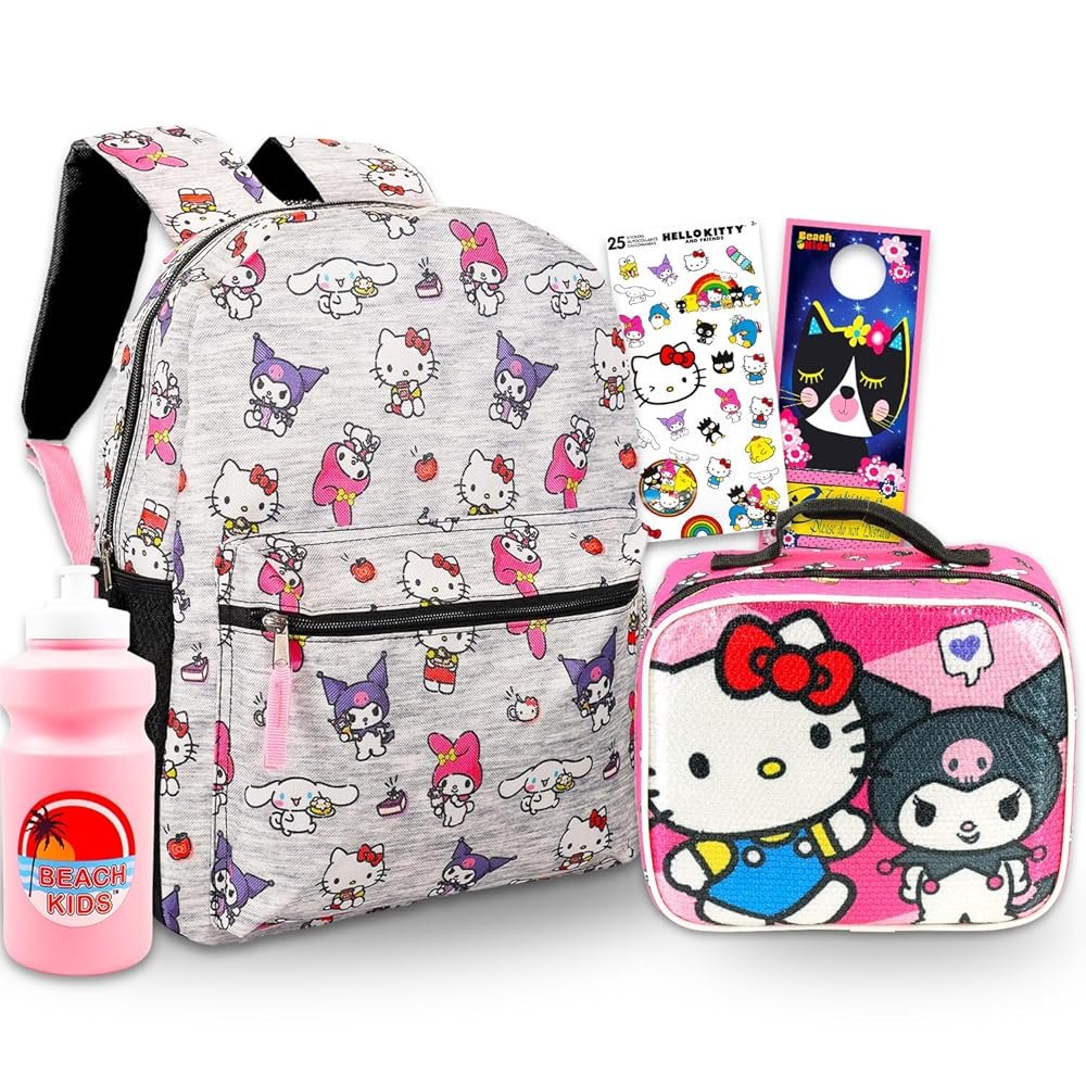 hello kitty backpack with lunch