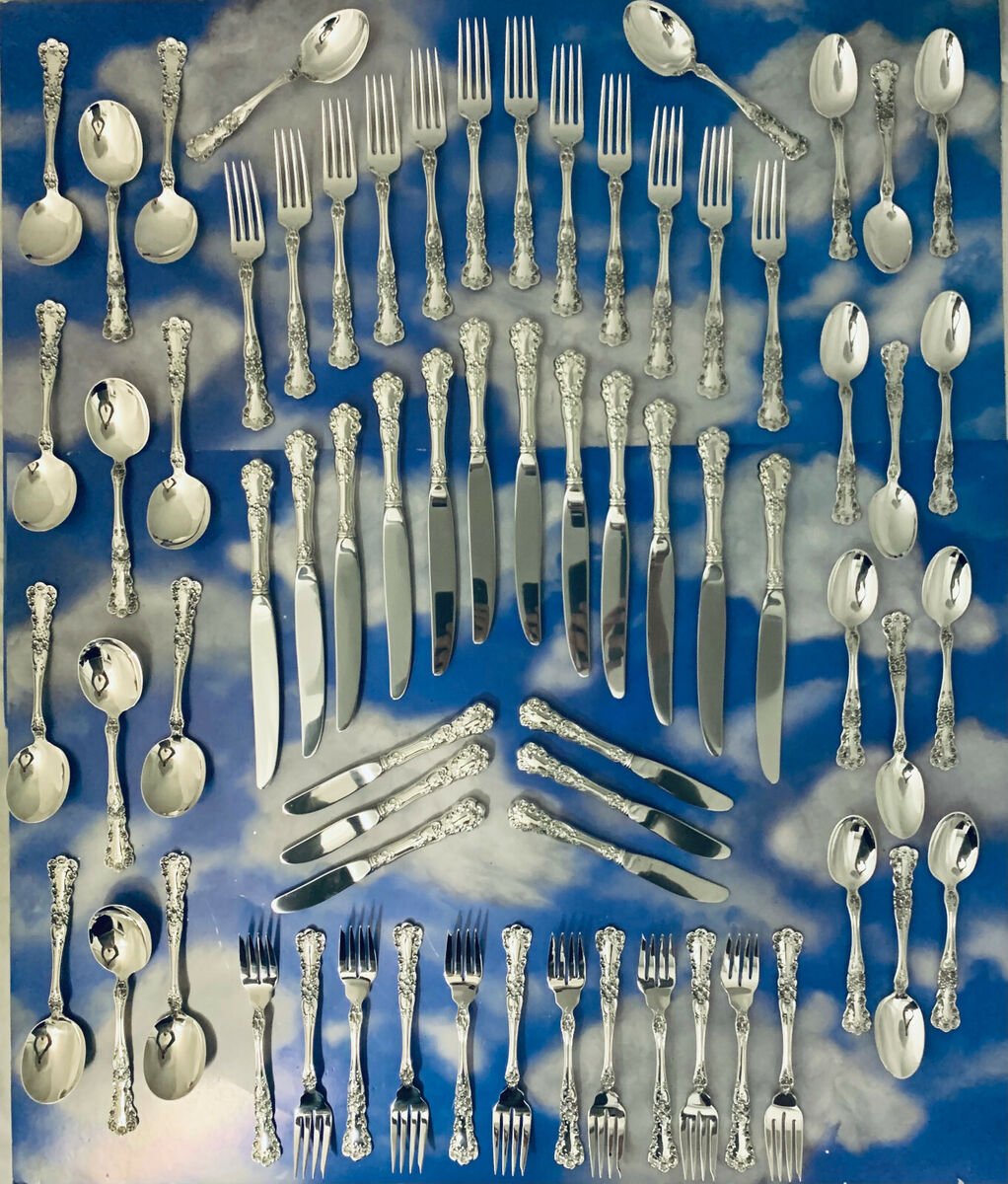 how much is a sterling silver flatware set worth