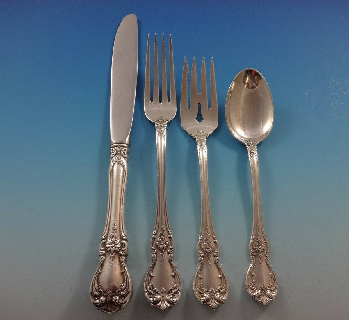 how much silver in sterling silver flatware