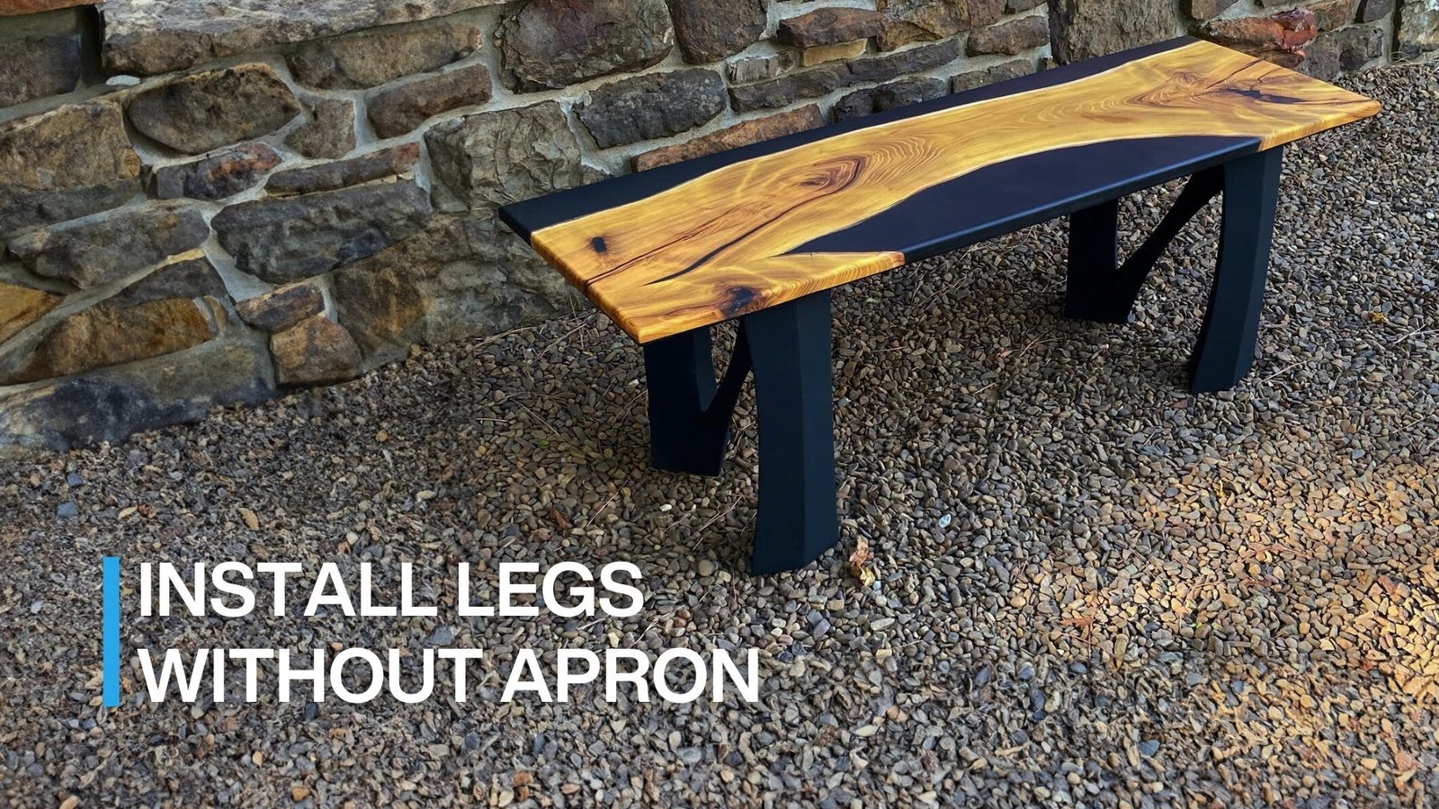 how to attach legs to a table without apron
