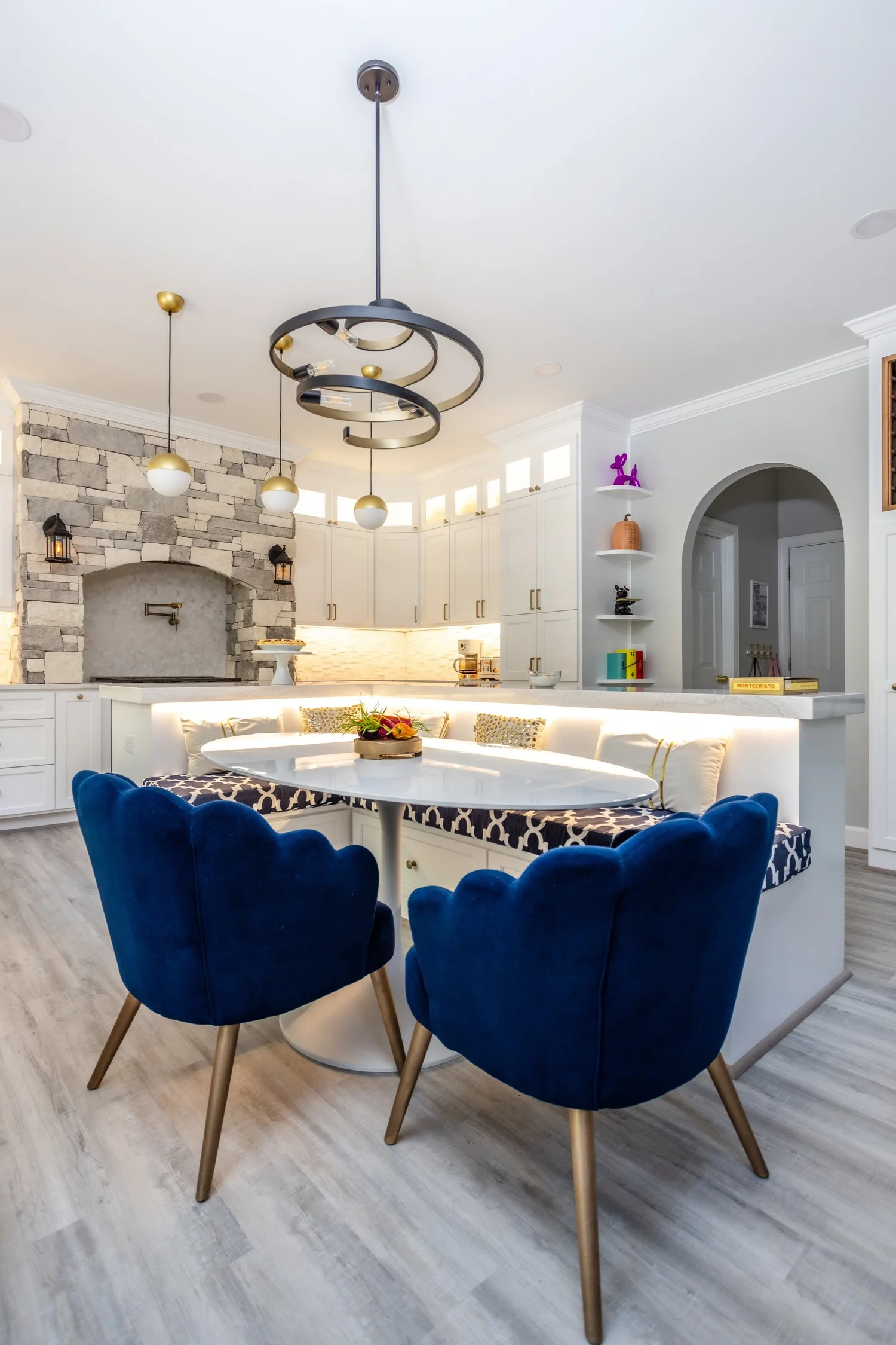 how to build a knee wall for a kitchen island