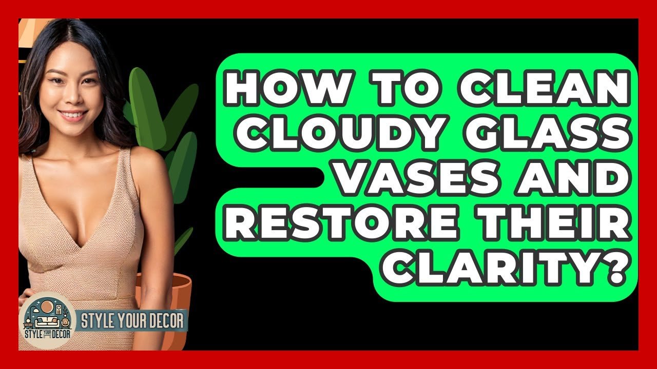 how to clean cloudy glassware