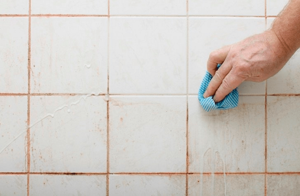 how to clean grout kitchen wall tiles
