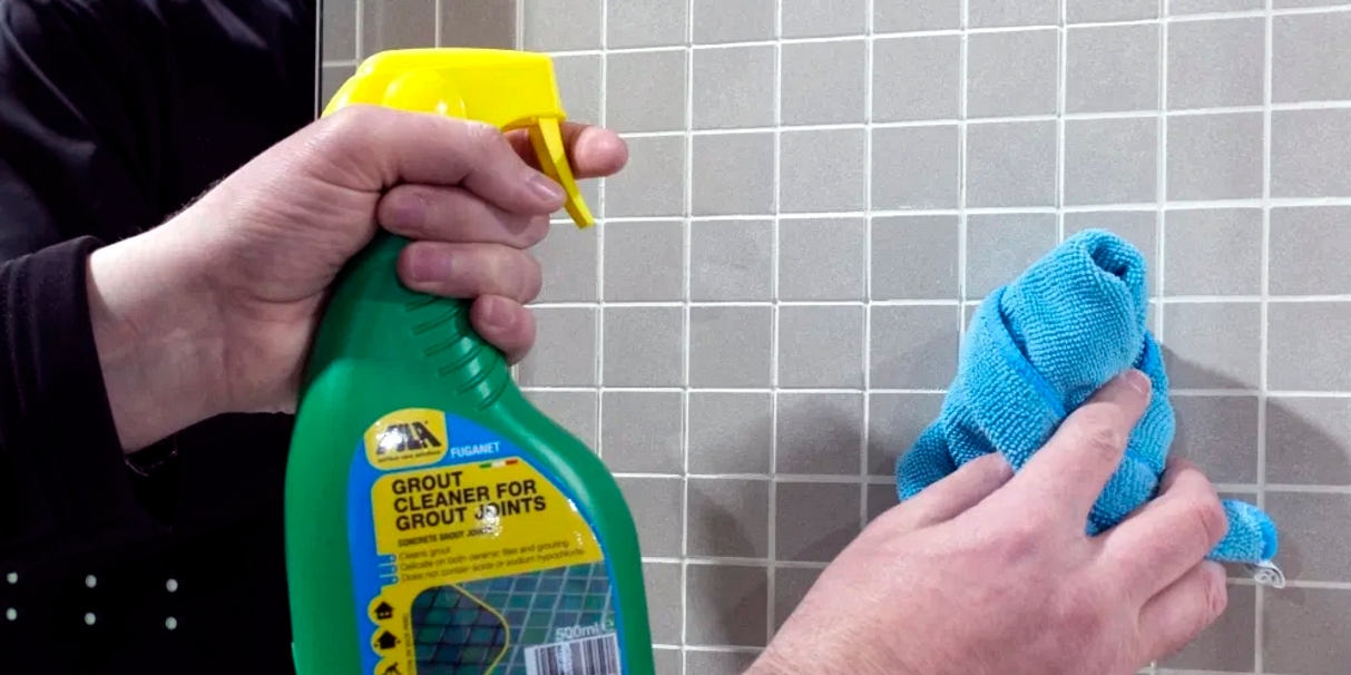 how to clean kitchen wall tile grout