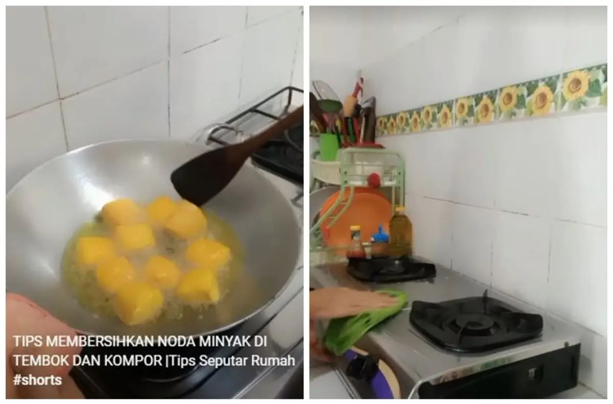 how to clean oil from kitchen walls