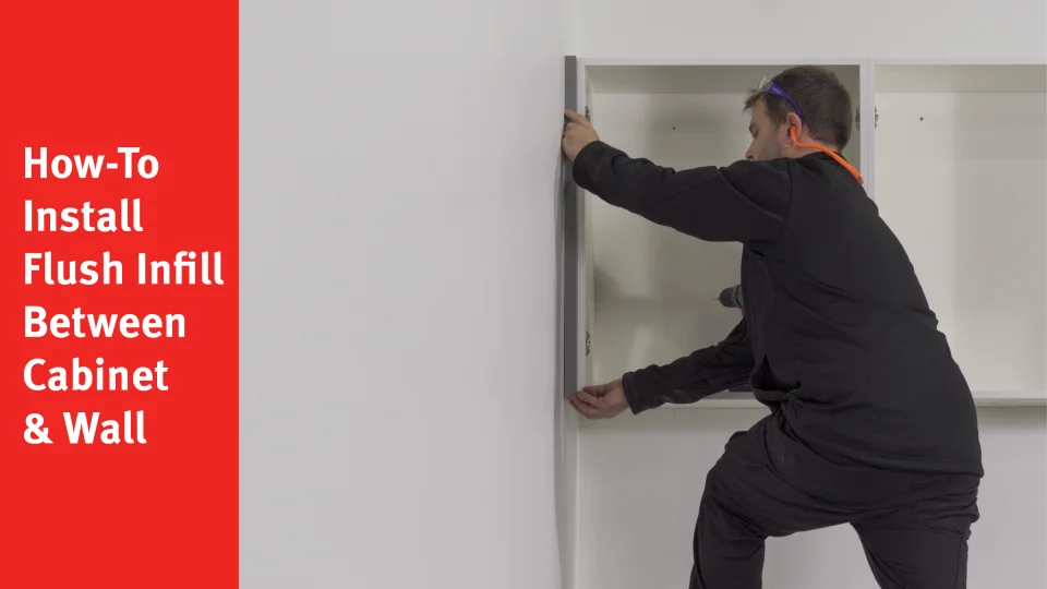 How to fix gap between cabinet and wall