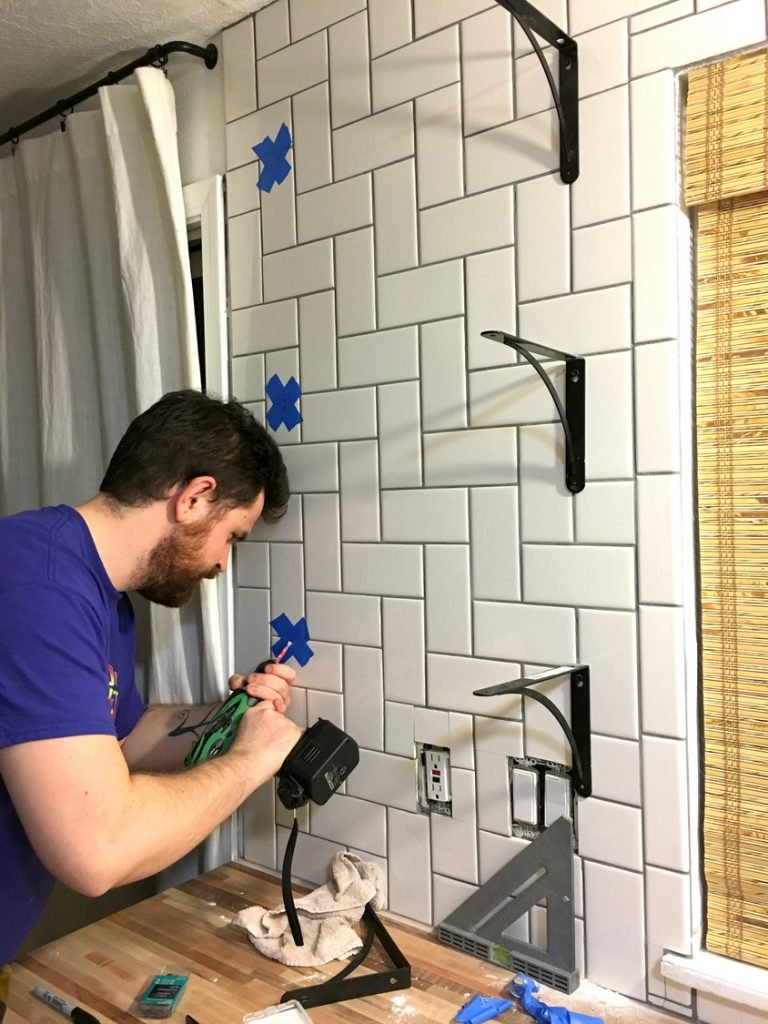 How to Install Ceramic Tile in Kitchen Wall: Easy Step-by-Step Guide 9 Finished ceramic tile backsplash on kitchen wall
