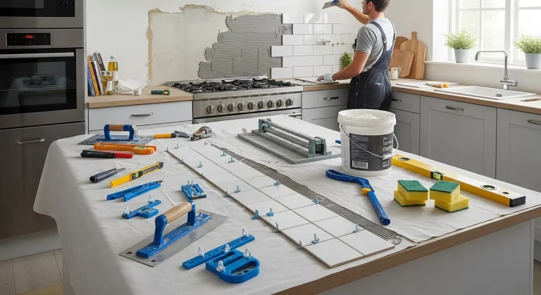 How to Retile a Kitchen Wall: Easy Steps for a Stunning Makeover 1 how to install kitchen wall tiles