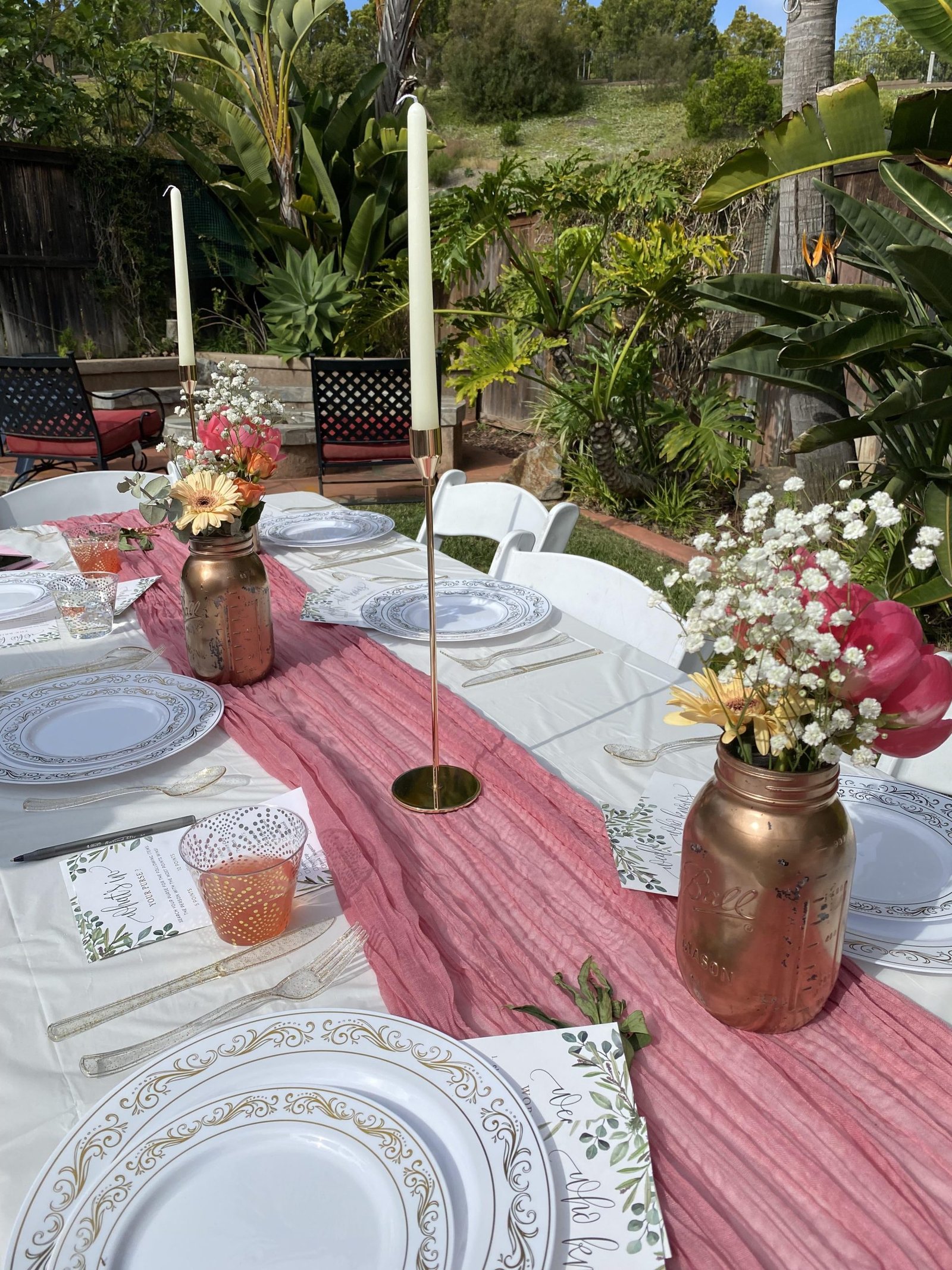 how to make plastic tablecloths look nice scaled