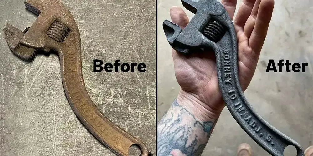 how to remove rust from kitchen tools