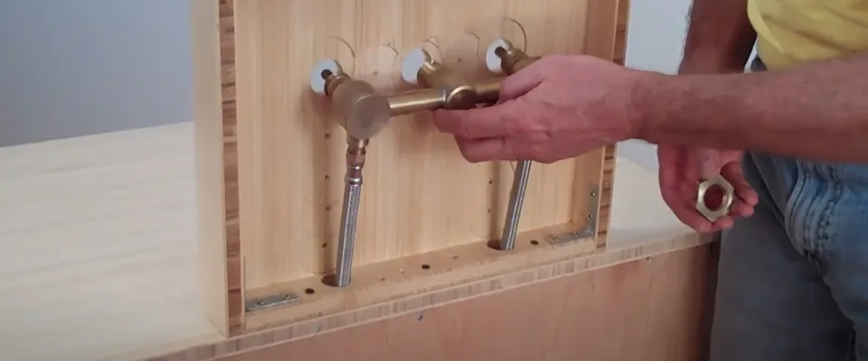 how to replace a wall mount kitchen faucet