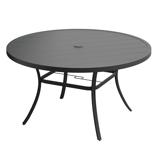 Large Round Outdoor Dining Table Ideas for Stylish Backyard Gatherings 17 large round outdoor dining table