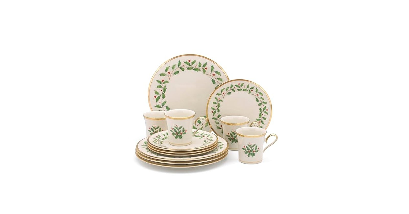 lenox 12 piece holiday dinnerware set