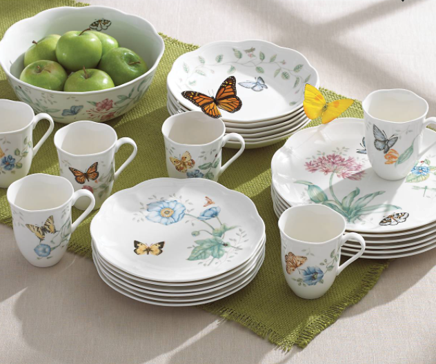 Lenox Butterfly Meadow 18 Piece Dinnerware Set: Elegant Dining 1 lenox butterfly meadow 18 piece dinnerware set