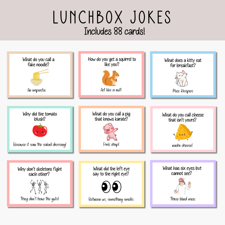Lunch Box Jokes Printable Free: Fun and Easy Entertainment 17 lunch box jokes printable free