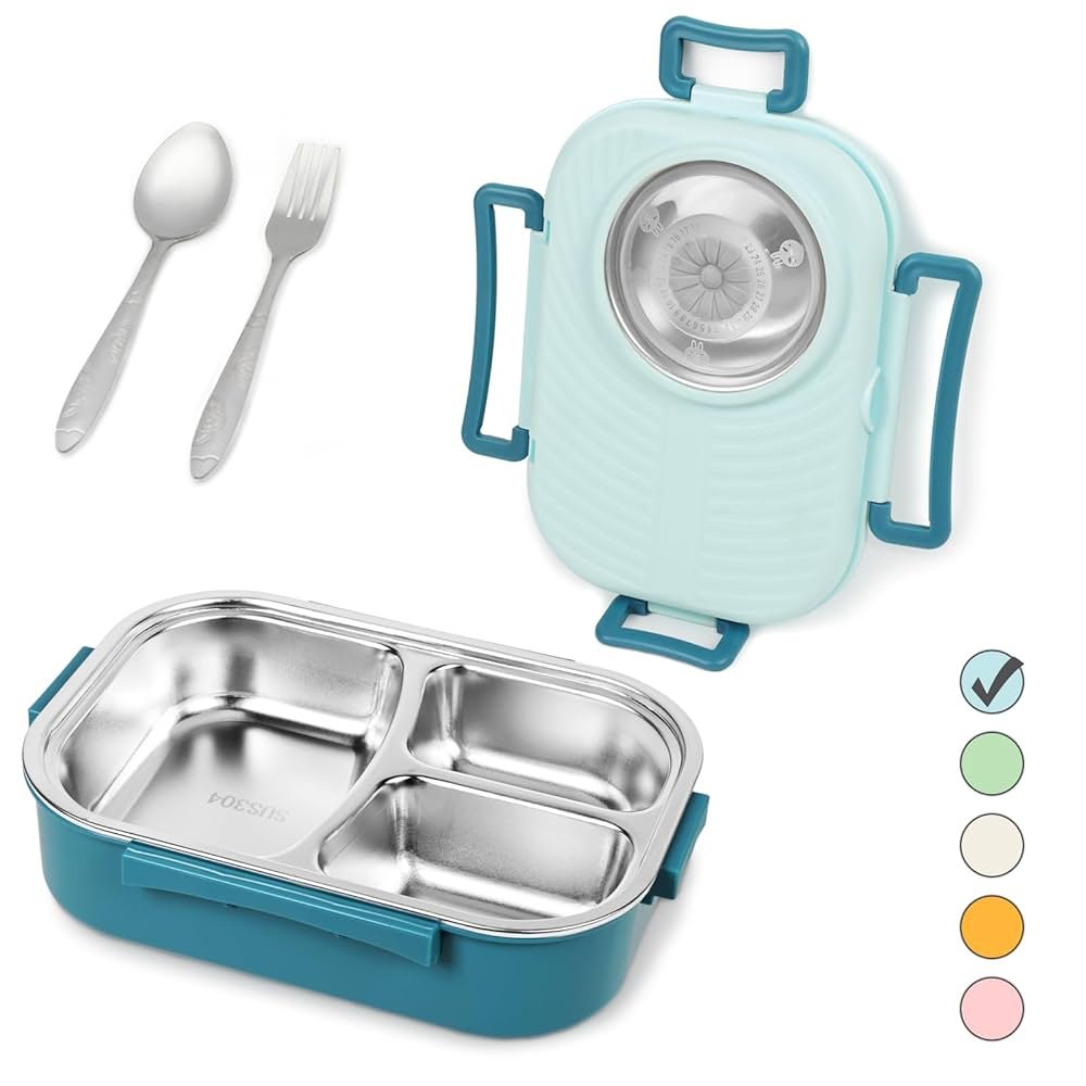 lunch box with fork and spoon
