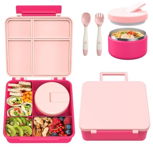 Lunch Box With Thermos Inside: Ultimate Leakproof Kids Bento Solution 3 lunch box with thermos inside