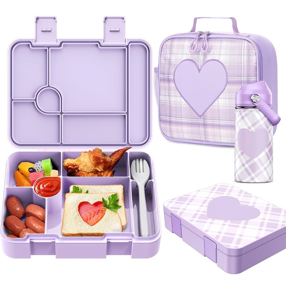 lunch box with water bottle
