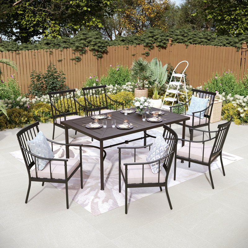 metal outdoor dining set